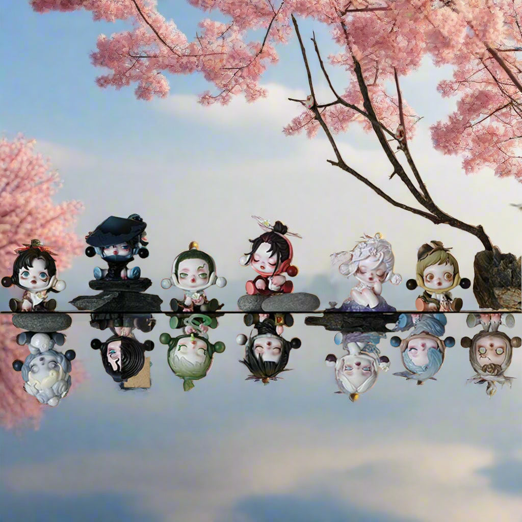 SKULLPANDA The Ink Plum Blossom Series Figures POP MART-Single Box- Blind Box