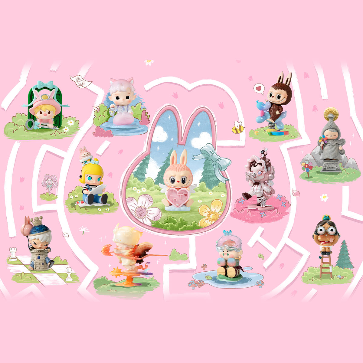 Finding MOKOKO Series Figures- Labubu Single Box- Blind Box