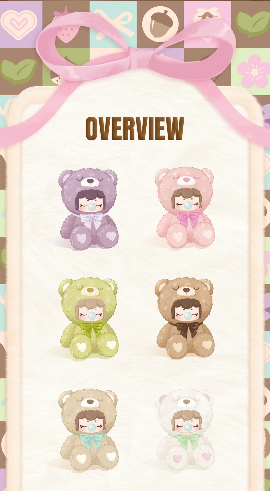 Nanci Colorful Chocolate Cutie Bears