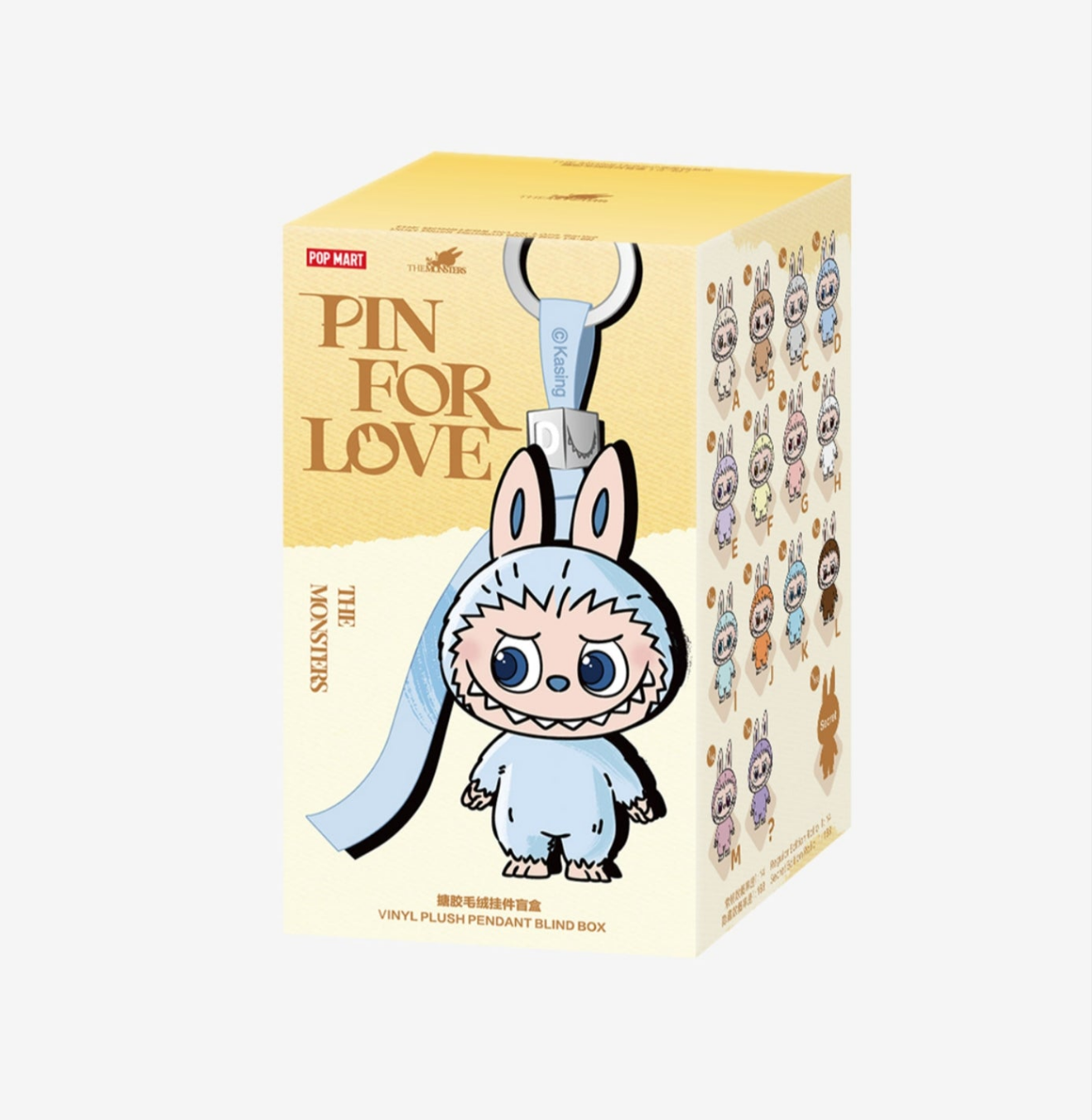THE MONSTERS PIN FOR LOVE SERIES-Single Box - Öppen Box - Bokstaven "J" Joy