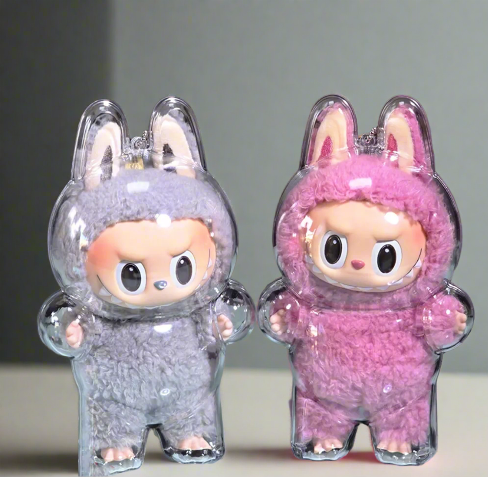 Labubu Exciting Macaron skyddsfodral transparent