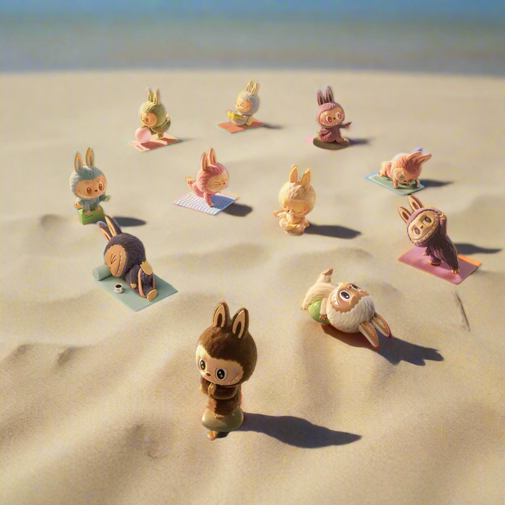 THE MONSTERS Lazy Yoga labubu Series Figures -Single Box- Blind Box