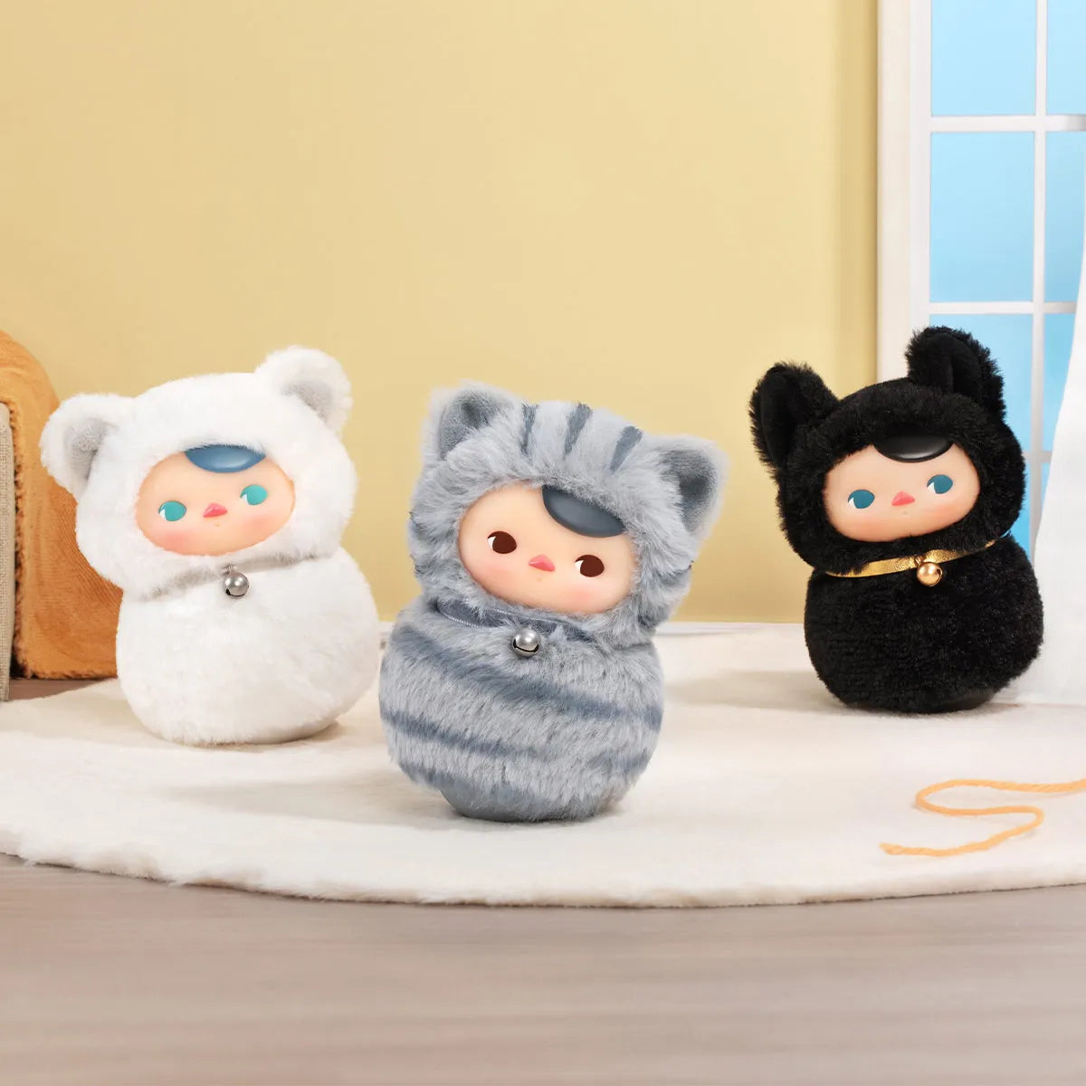 PUCKY Roly-Poly Kitty Series-Vinyl Plush Blind Box Single Box