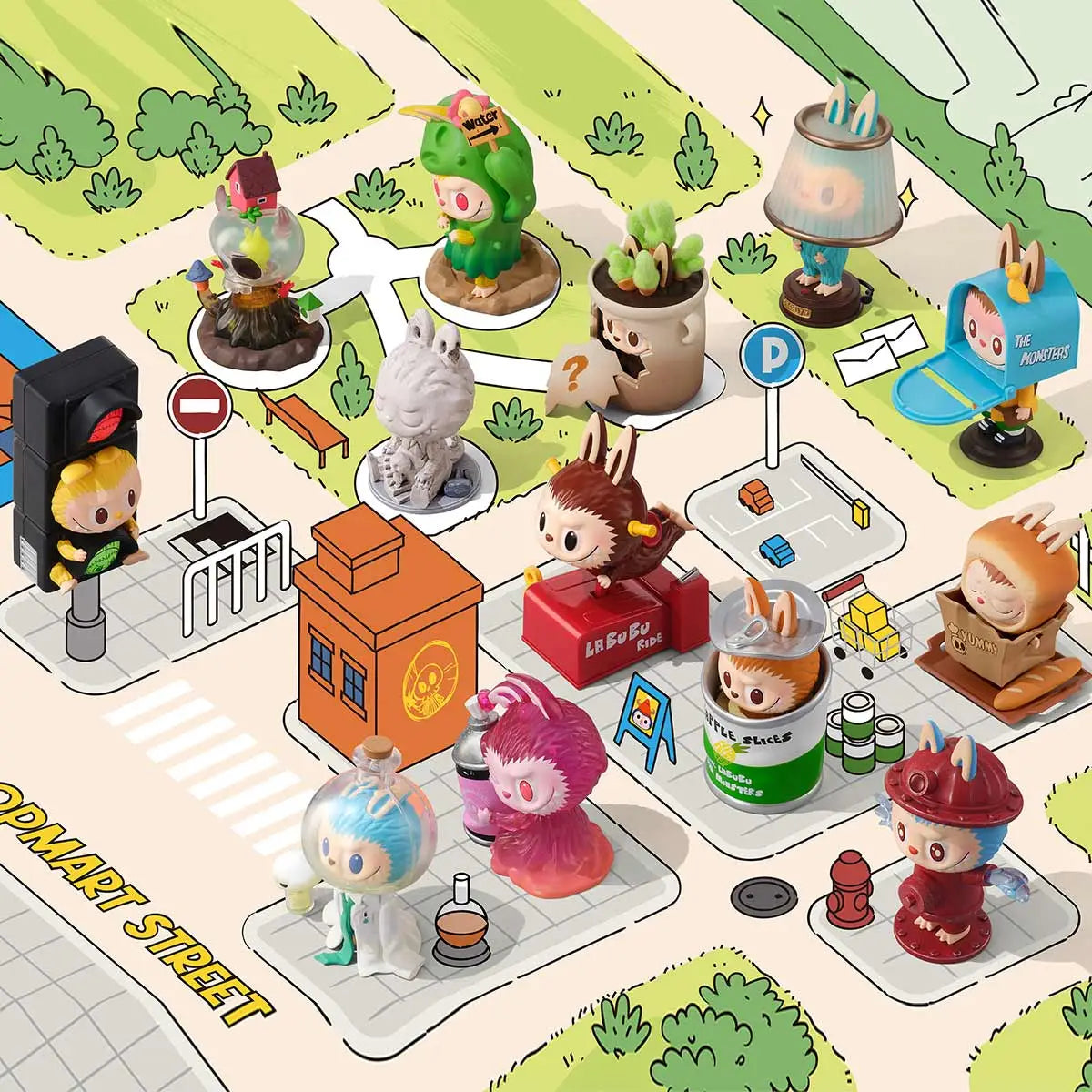 THE MONSTERS Labubu Almost Hidden Series Figures Blind Box Single Box