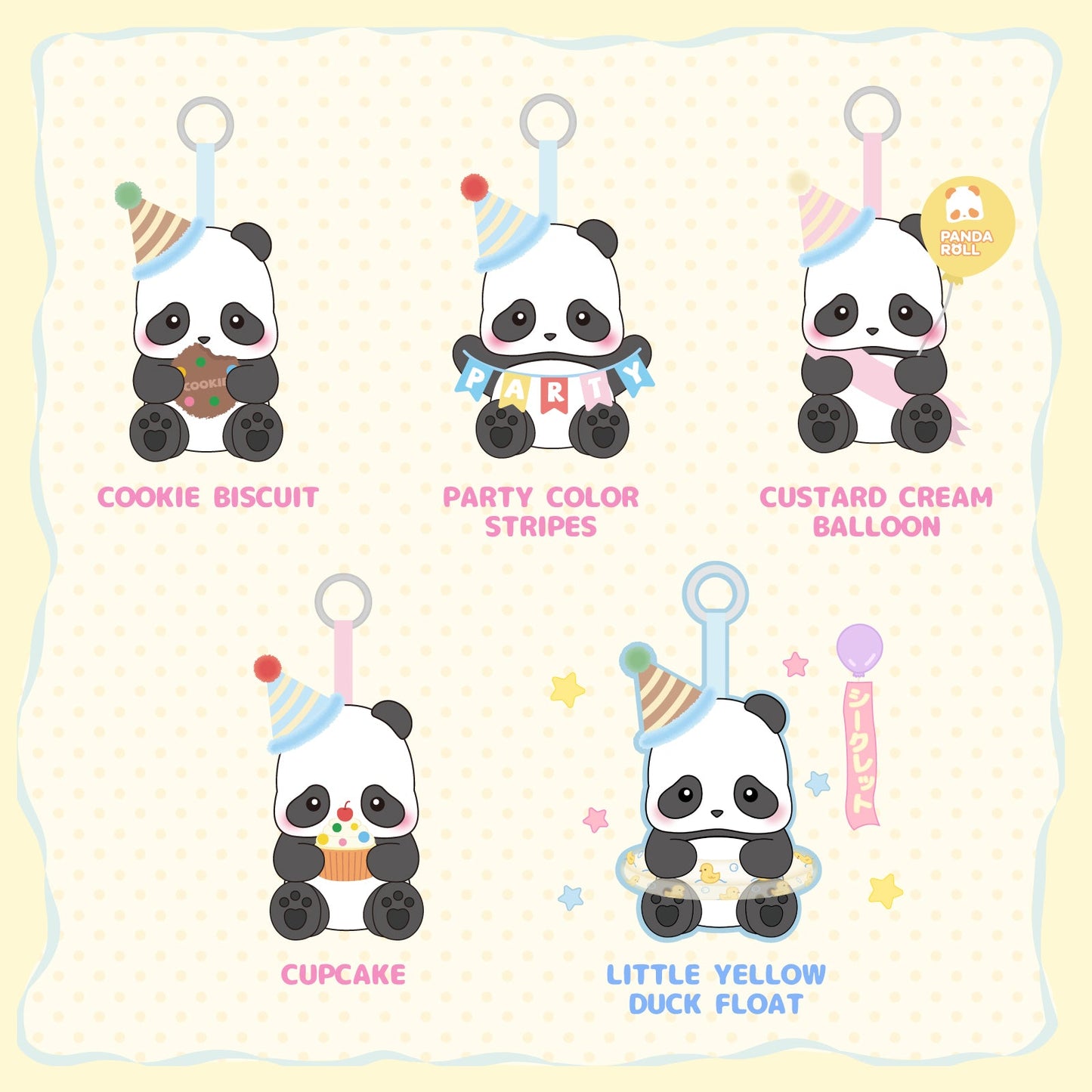 Panda Roll Party Series Plush Blind Box Single Box
