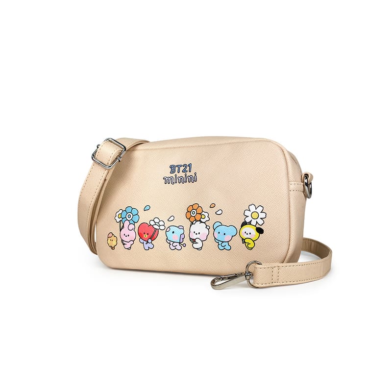 BT21 minini blommig axelväska
