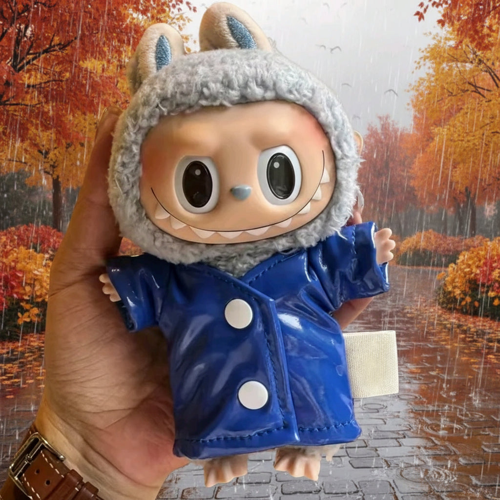 Labubu Macaron Regn kläder set