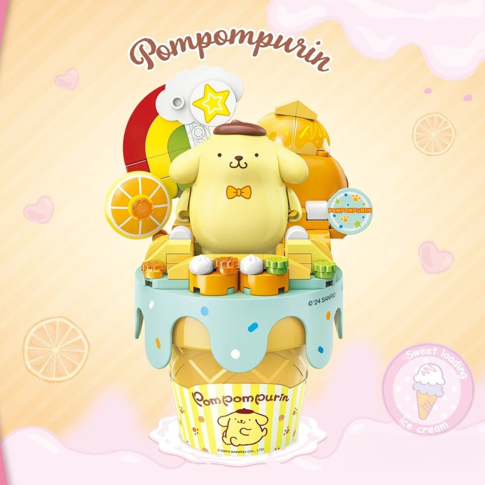 Keepplay Byggklossar Sanrio Cone Series Pudding Dog
