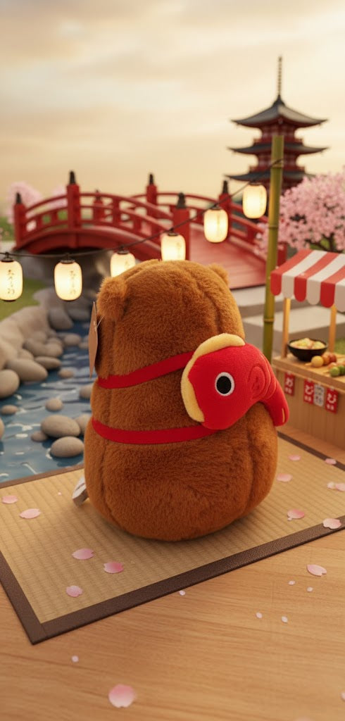 Kapybara Japansk-fisk Plush 20 cm