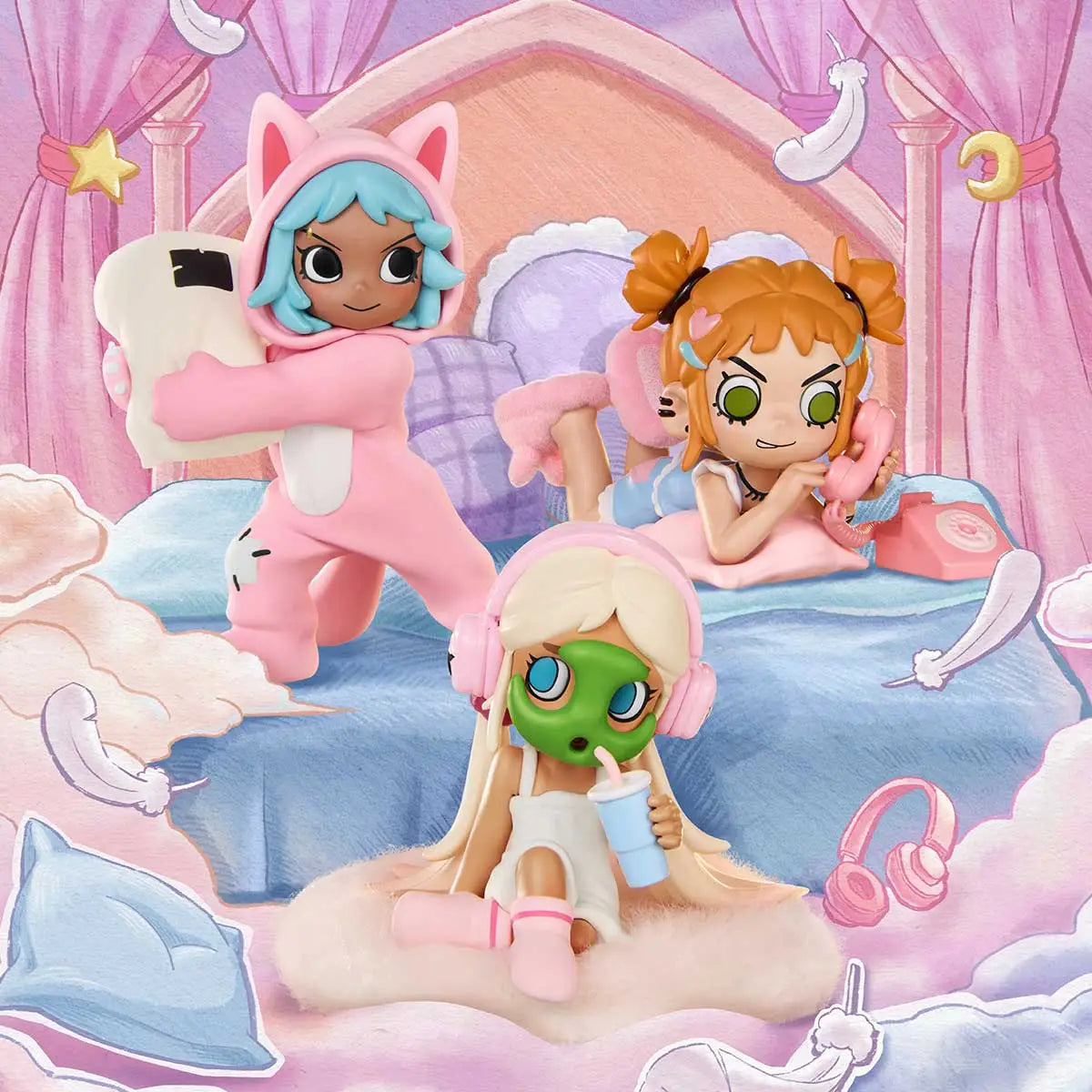 Lil Peach Riot Sleepover Series Figures Blind box Single Box