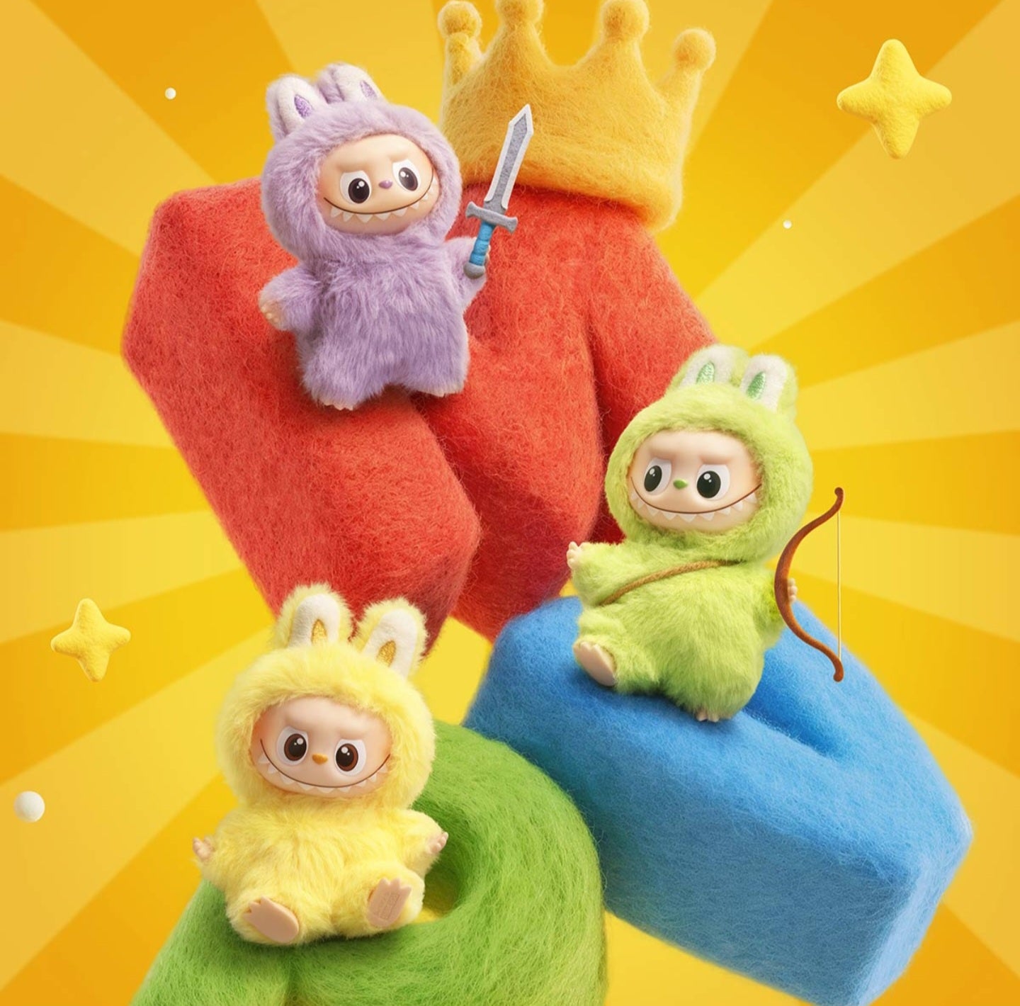 Labubu Pin for Love Series- Vinyl Plush Pendant Blind box Single Box (A-M)