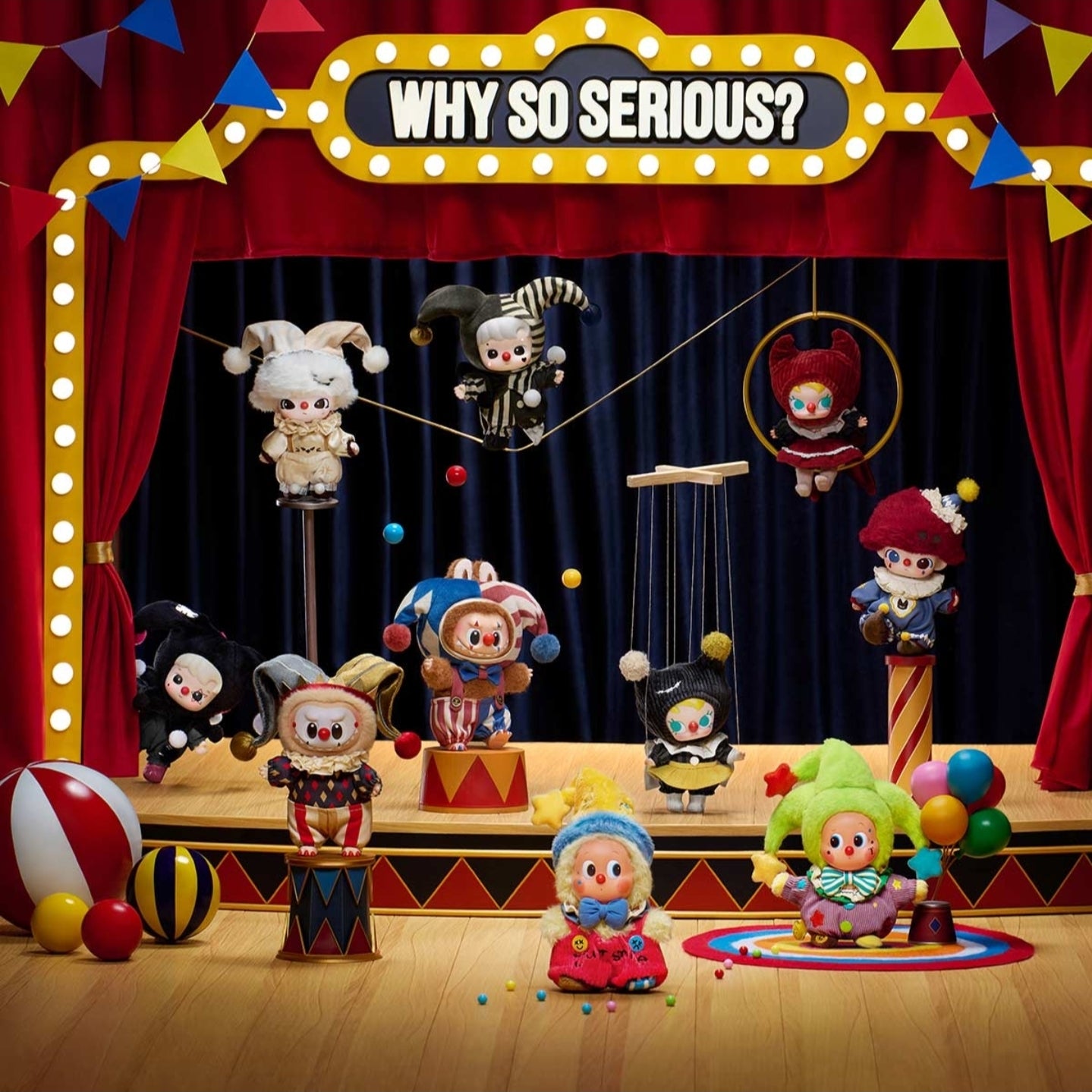 WHY SO SERIOUS Series-Vinyl Plush Pendant Blind Box Single Box