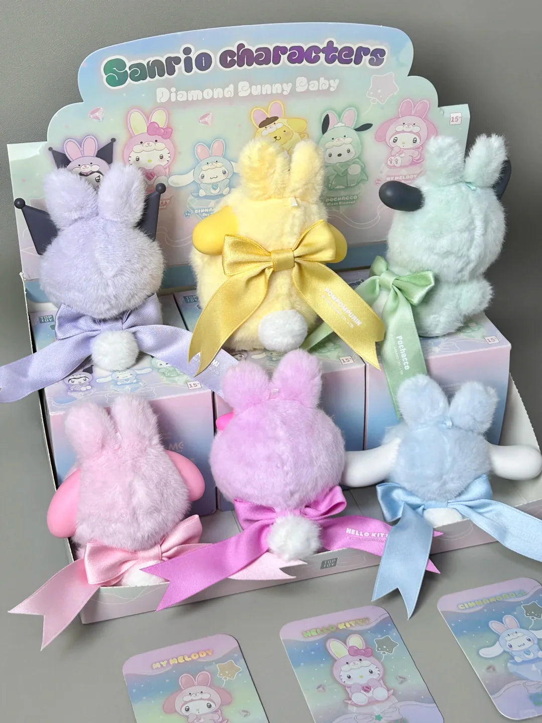 Sanrio Diamond Bunny Baby Plush Charm Blind Box Single Box