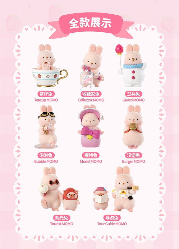 MOMO BUNNY Strawberry Town Blind Box Single Box
