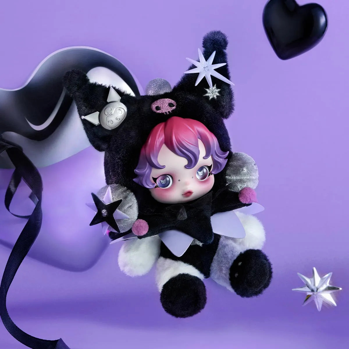 SKULLPANDA × KUROMI Plush