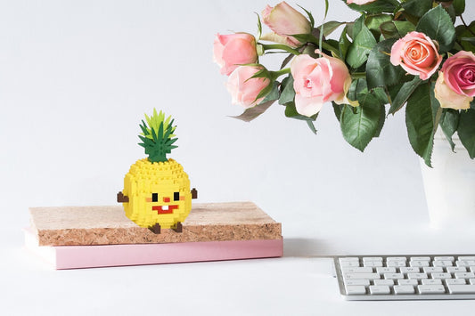 Skrivbordsdekoration Ananas Byggkloss