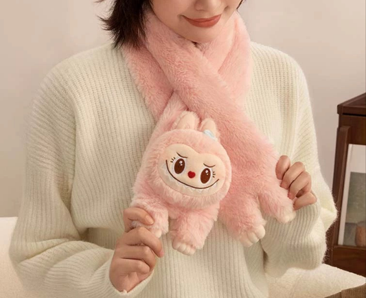 Warm Fluffy Holiday Series- Mokoko Plush Scarf - POPLAND Limited