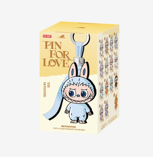 THE MONSTERS PIN FOR LOVE SERIES-Single Box - Öppen Box - Bokstaven "H" Happiness - Vit