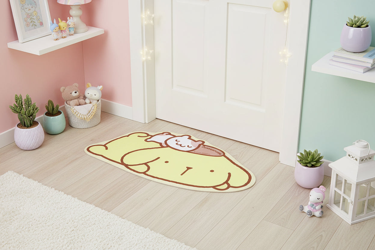Sanrio-formad dörrmatta -Pompompurin 69*34cm