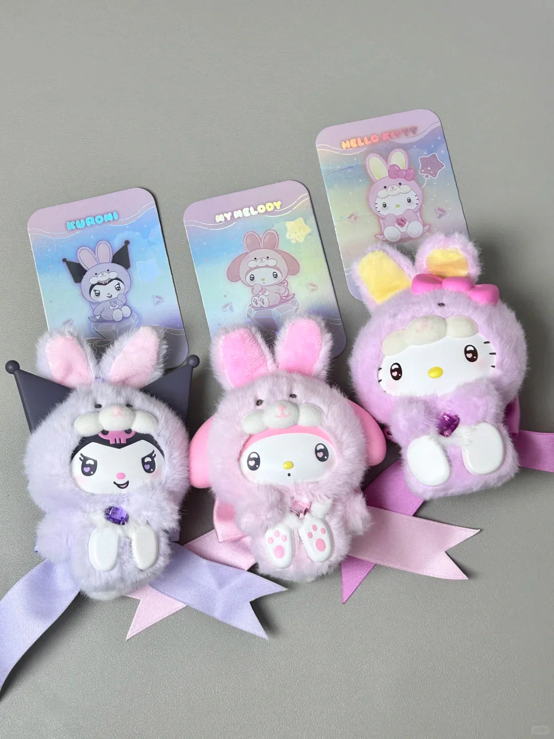 Sanrio Diamond Bunny Baby Plush Charm Blind Box Single Box