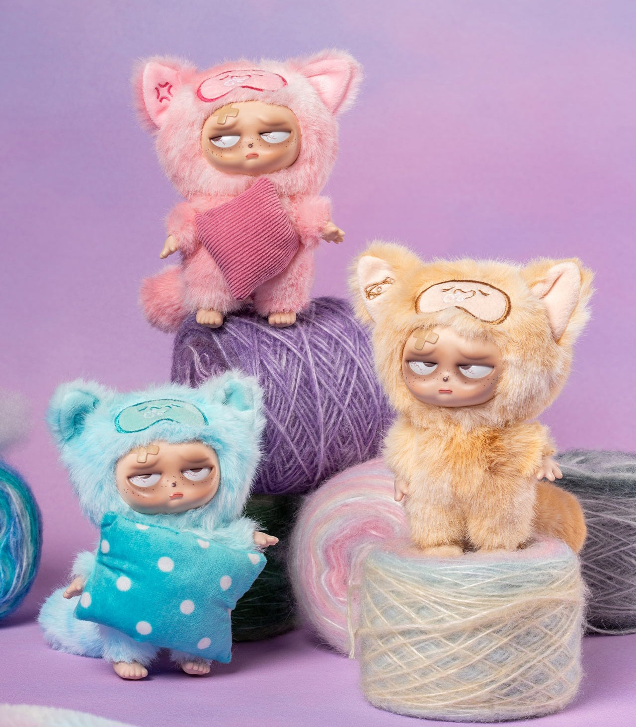 Sleepless Grumpipi Whispers to Dreamland Plush Blind Box Keychain Blind Box Single Box