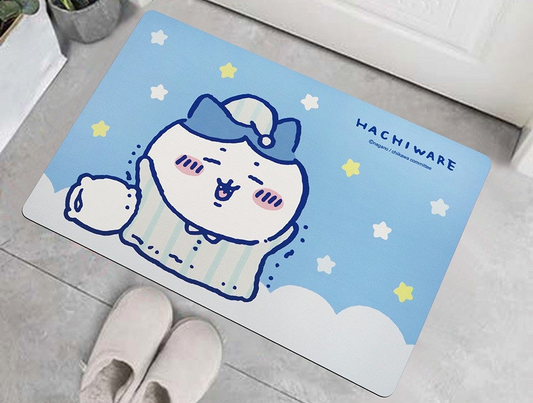 Chiikawa dörrmatta Hachiiware- Bed time 40*60cm