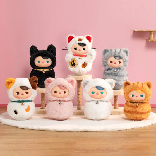 PUCKY Roly-Poly Kitty Series-Vinyl Plush Blind Box Single Box