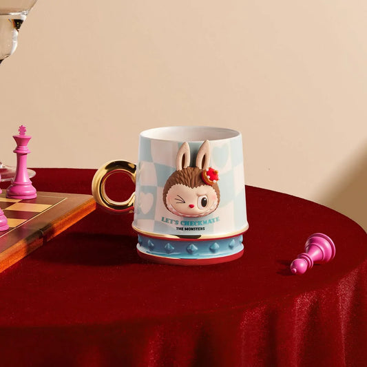 THE MONSTERS Labubu Let's Checkmate Series-Mug- Blå
