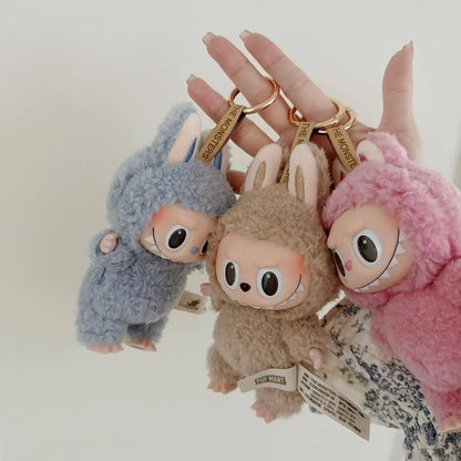 Exciting Macaron Labubu - Allra Första Macaron Versionen - Blind Box Single Box - Krämfärgade tygetikett-Begränsat Antal!