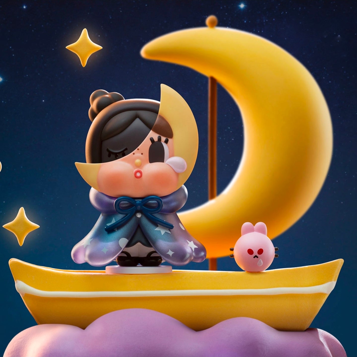 CRYBABY CRYING TO THE MOON SERIES FIGURES Blind Box Single Box
