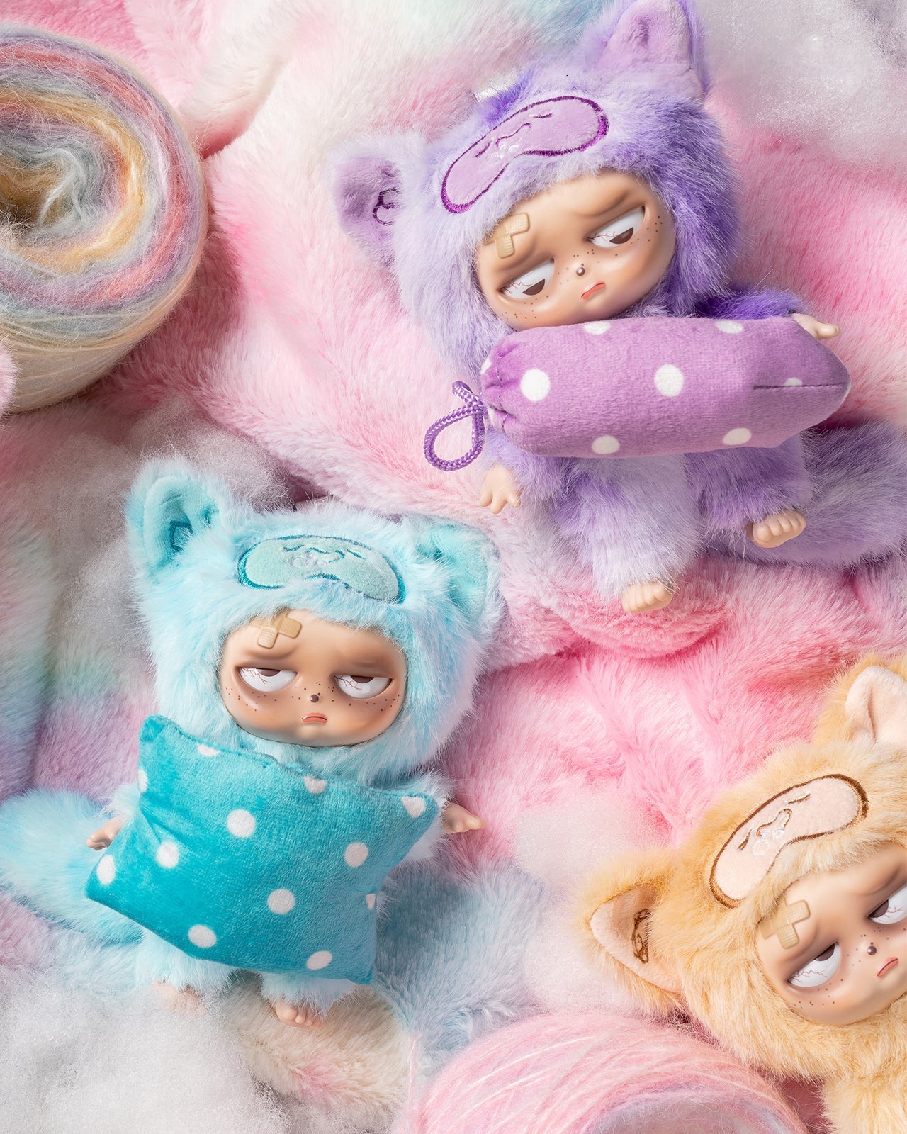 Sleepless Grumpipi Whispers to Dreamland Plush Blind Box Keychain Blind Box Single Box