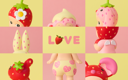 Sonny Angel Strawberry Love Series Blind Box Single Box