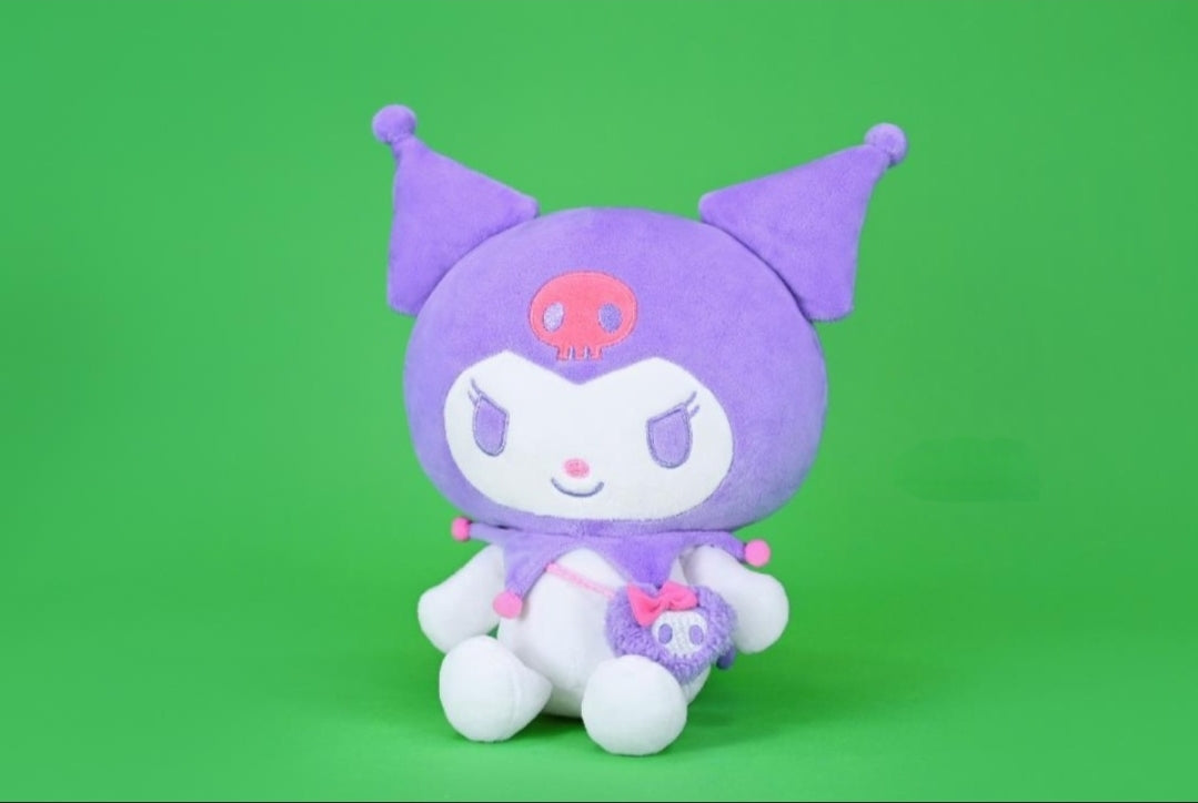 Kuromi plush med liten väska