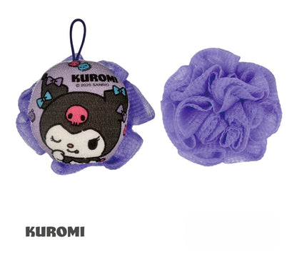 Kuromi Body Puff & Badsvamp 10x10x7cm