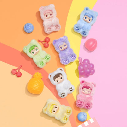 HACIPUPU Gummy Bear Series-Vinyl Plush Pendant Blind Box Single Box