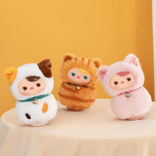 PUCKY Roly-Poly Kitty Series-Vinyl Plush Blind Box Single Box