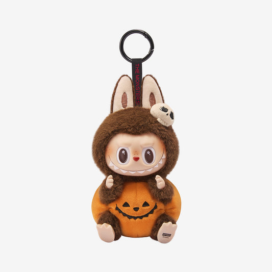 Pop Mart Labubu The Monsters Happy Halloween Party Series-Sitting Pumpkin Vinyl Plush
