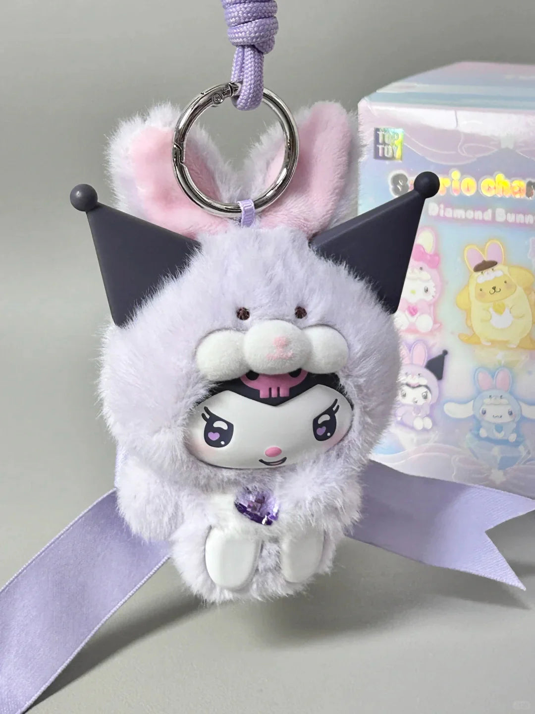 Sanrio Diamond Bunny Baby Plush Charm Blind Box Single Box
