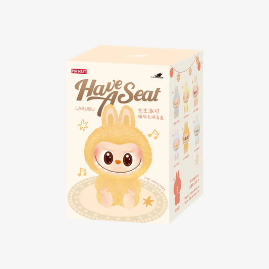 POPMART LABUBU THE MONSTERS - Have a Seat Vinyl Plush Blind Box- SINGLE BOX
