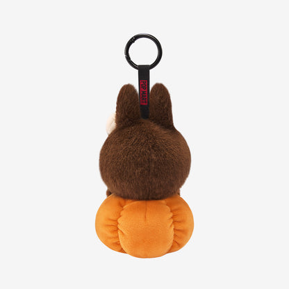 Pop Mart Labubu The Monsters Happy Halloween Party Series-Sitting Pumpkin Vinyl Plush