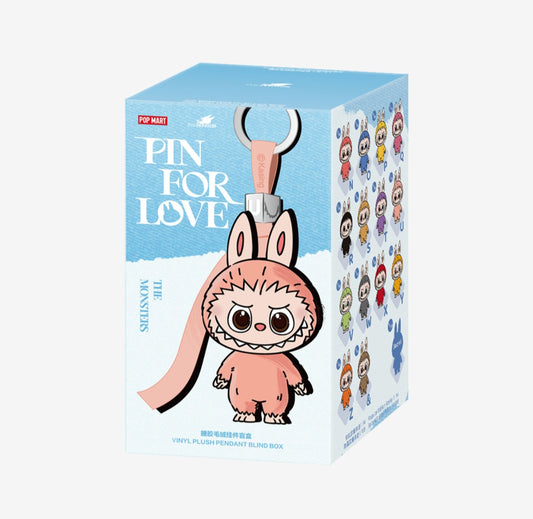 THE MONSTERS LABUBU PIN FOR LOVE SERIES-Single Box - Öppen Box - Bokstaven "R" Respect