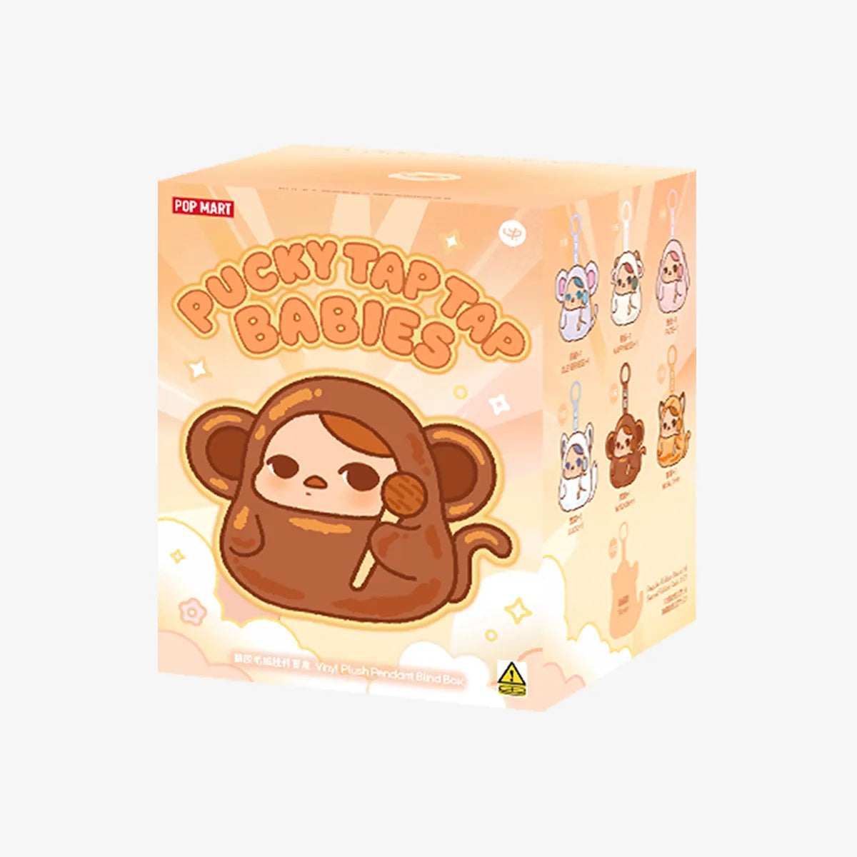 PUCKY Tap Tap Babies Series-Vinyl Plush Pendant Blind Box Single Box
