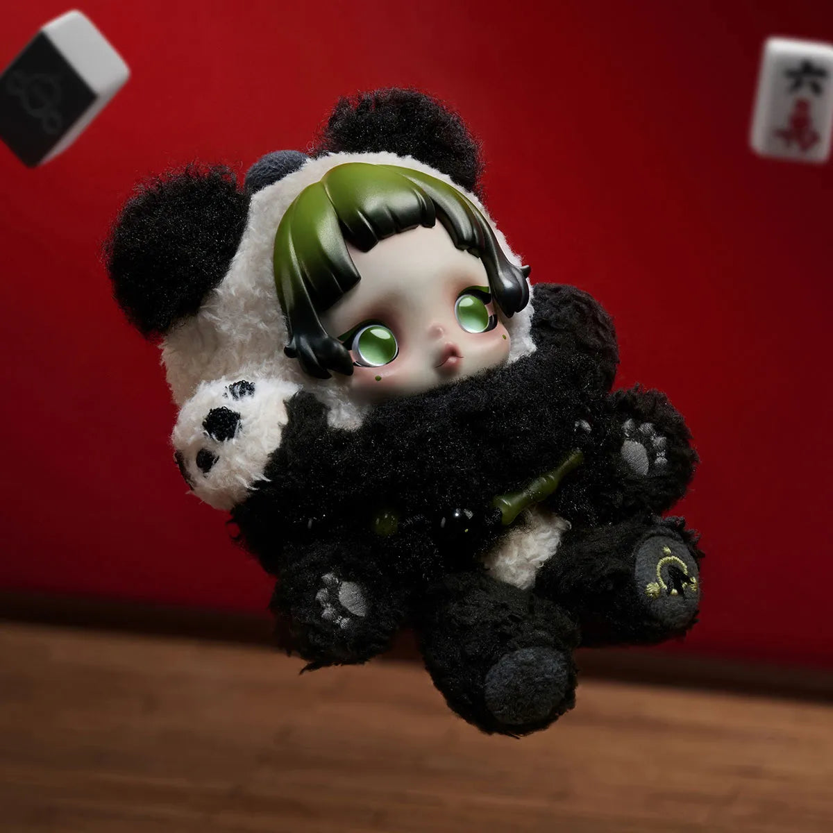 SKULLPANDA Lazy Panda Plush Doll Pendant POP MART