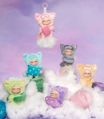 Sleepless Grumpipi Whispers to Dreamland Plush Blind Box Keychain Blind Box Single Box