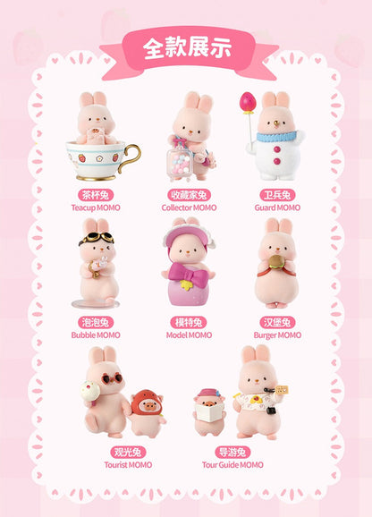 MOMO BUNNY Strawberry Town Blind Box Single Box