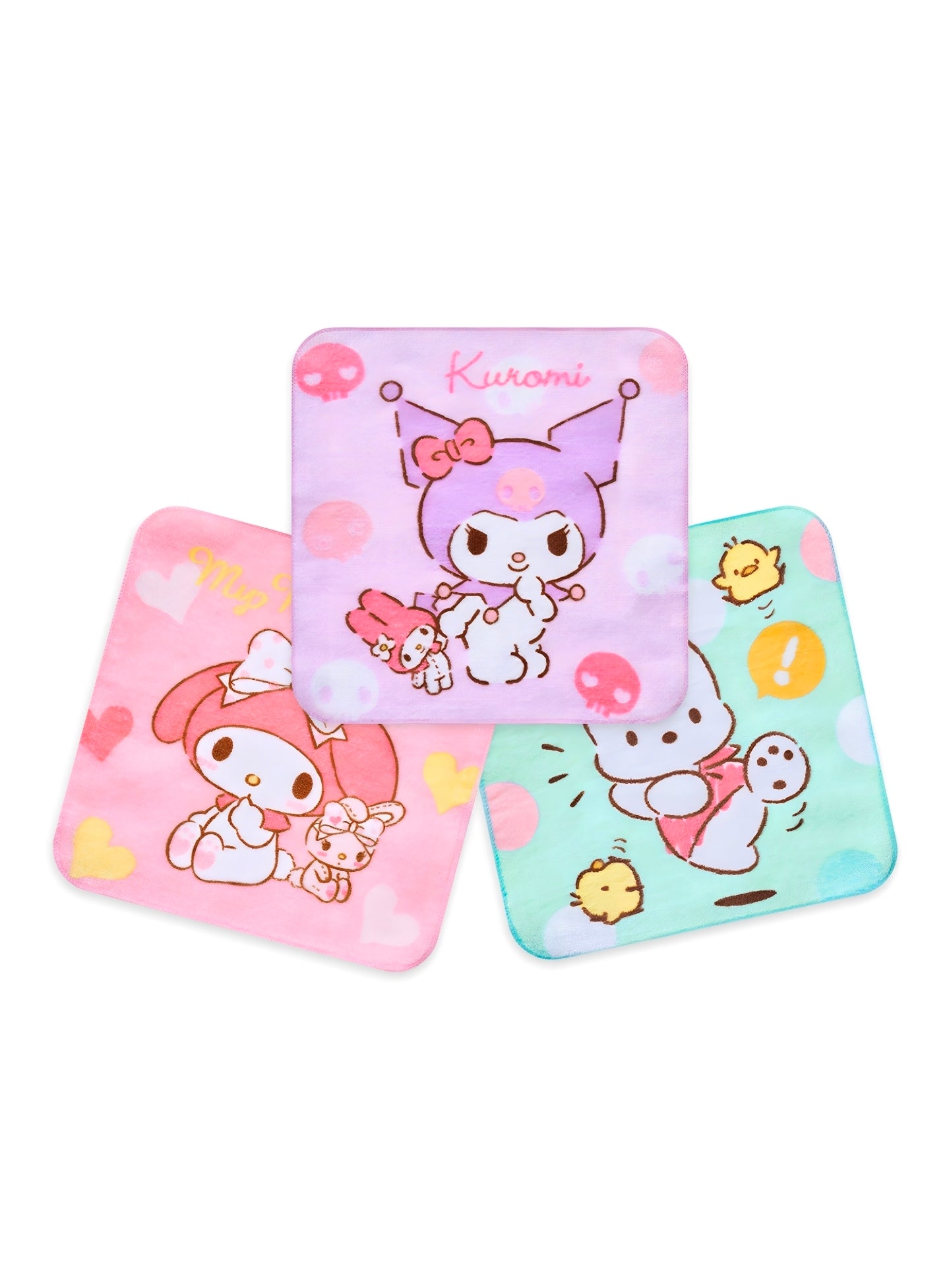 Sanrio Mini-handduk (3-pack, 20*20cm)